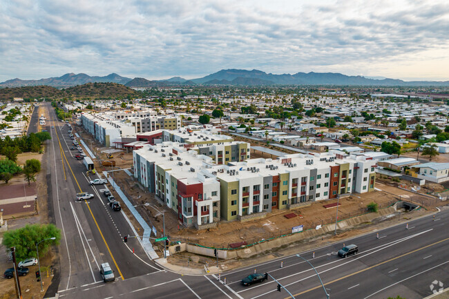 Aerial Photo - The Solstice of Mesa 55+ Apartments