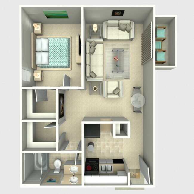 Floorplan - Cross Creek Apartments