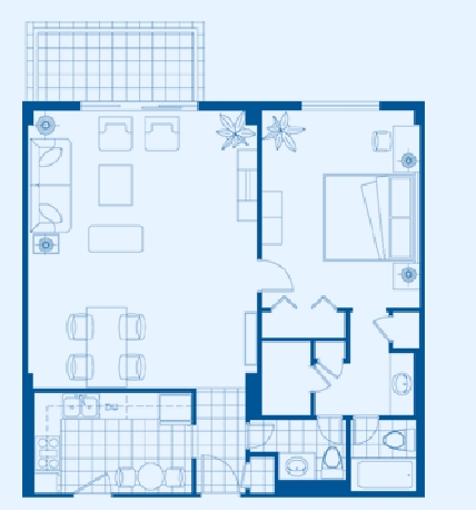 1BR/1BA - Ocean Place Condominiums