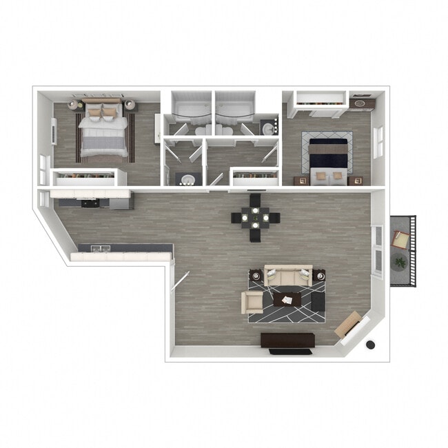 Floorplan - Kingsley Court Apartments