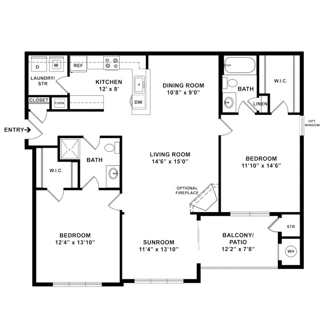 Floorplan - The Elms at Montjoy