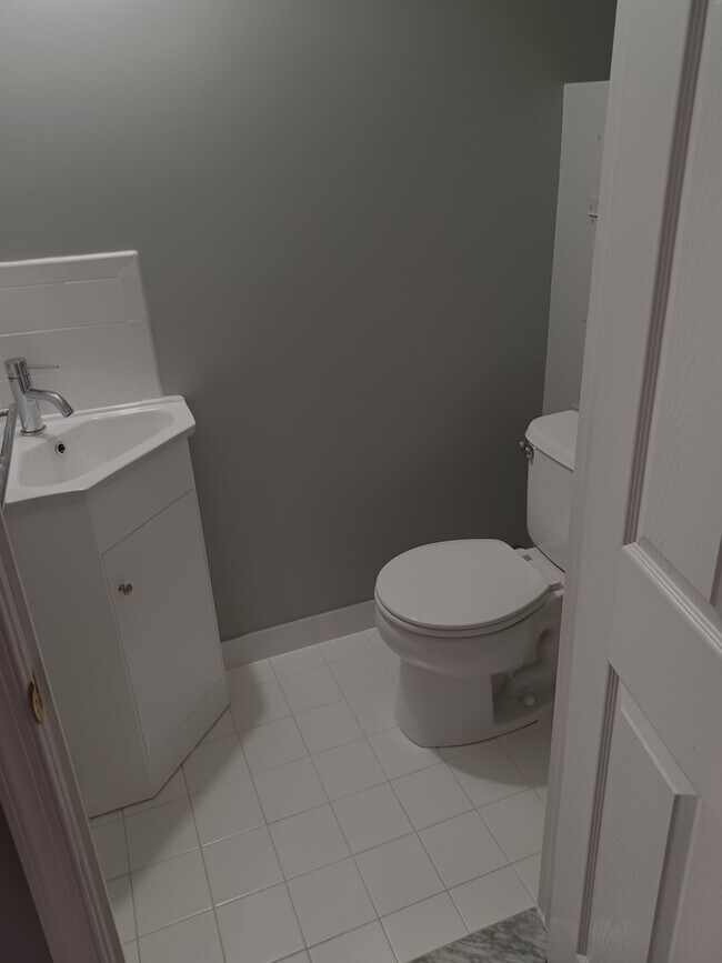 Second half bath in finished basement - 116 E Moreland Ave
