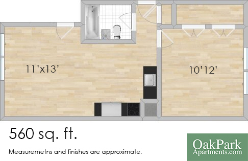 Floorplan - 633 S. Maple Ave.