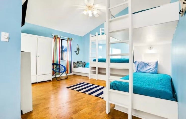 Upstairs Bunk Room with 4 Built in Bunks - 930 Gulf Shore Dr