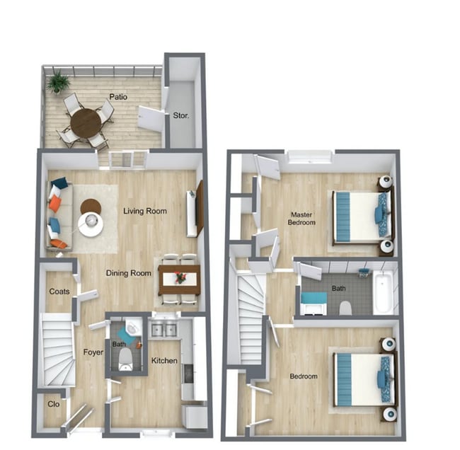 Floorplan - Springmont Garden Apartments