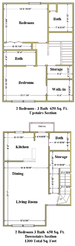 2BR/2.5BA - Melrose Apartments