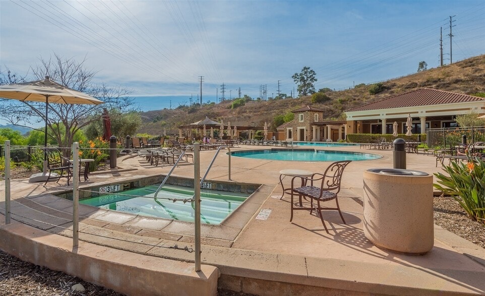 The pool and other amenities are a 3 min walk away on the northern side of the complex. - 2626 Bellezza Dr