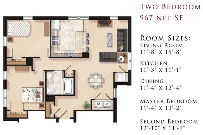 2BR/1BA - 4-40 Vine St