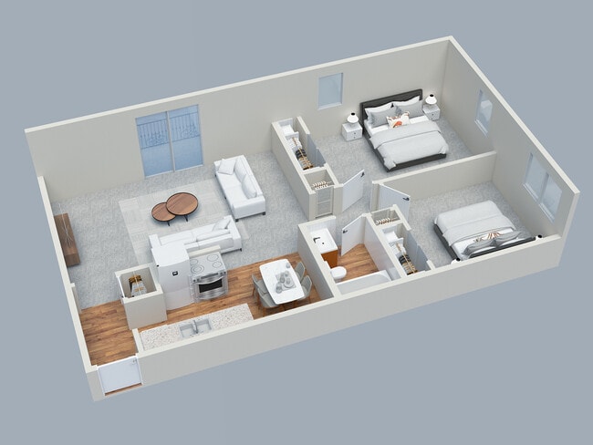 2BD 1 BA Standard - Kerrybrook Apartments