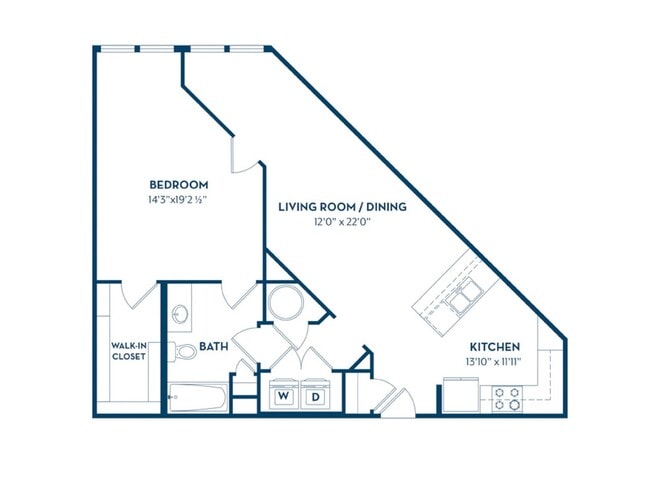1 Bedroom | 1 Bath | 893 SF - Cyan Craig Ranch Apartments