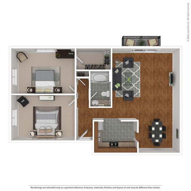 Floorplan - Saratoga Garden Apartments