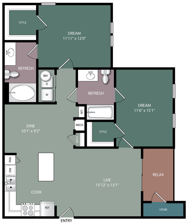 Floorplan - The Village at Apison Pike