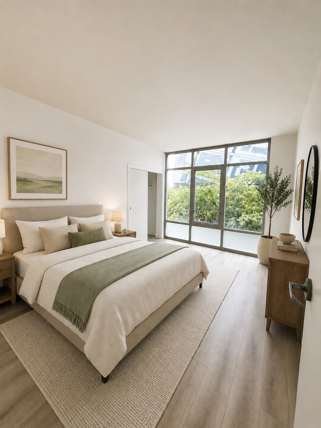 AI Staged 2nd Bedroom - 425 W Beech St
