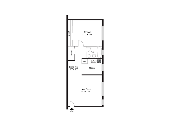 One Bedroom - Woodview Apartments