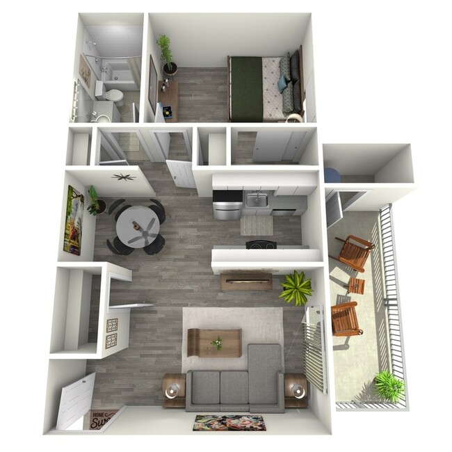 A1 - 1 Bed 1 Bath - Rise at The District