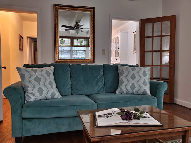 "Rose Garden" LR view into kitchen - 1306 Glade Street