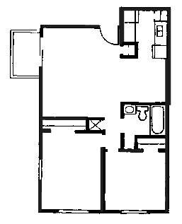 2BR/1BA - Governeour Manor Apartments