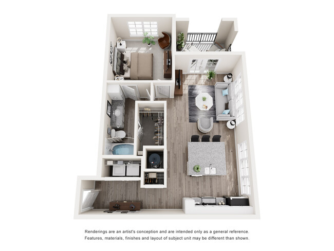 Floorplan - Water's Edge Apartments