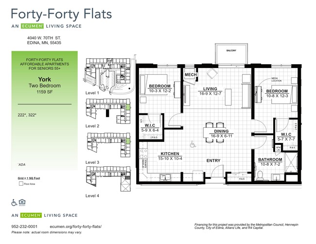 Floorplan - Forty Forty Flats