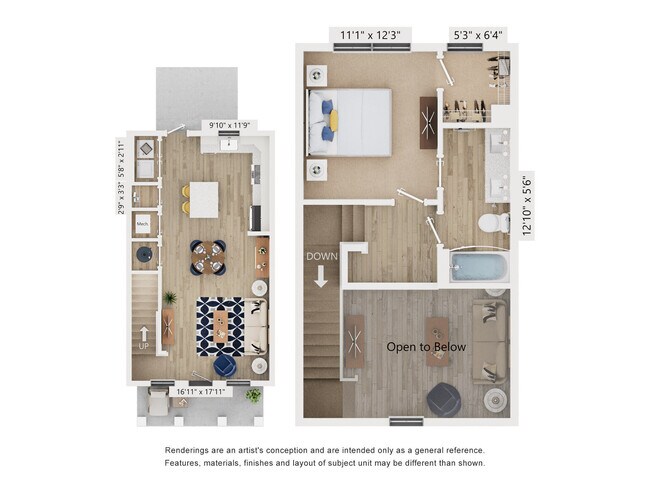 Floorplan - Hamlet at Avalon Park - Homes and Townhomes for Rent
