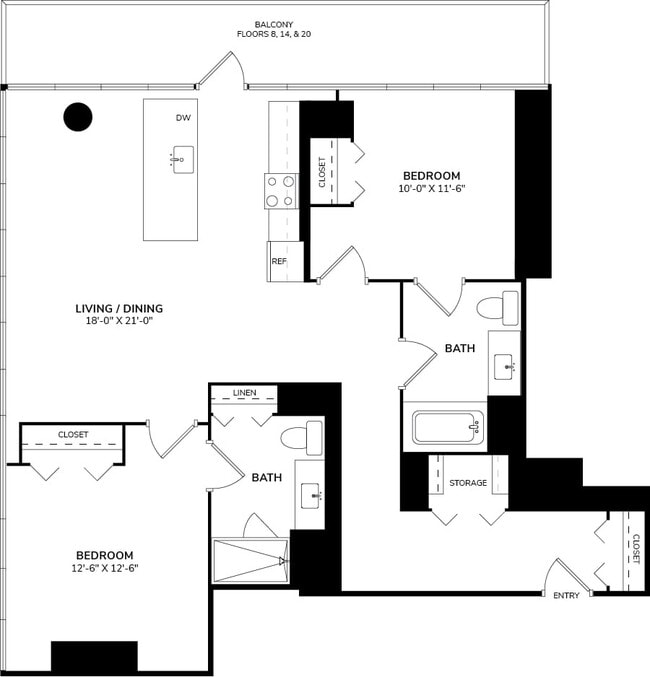 Floorplan - 640 North Wells