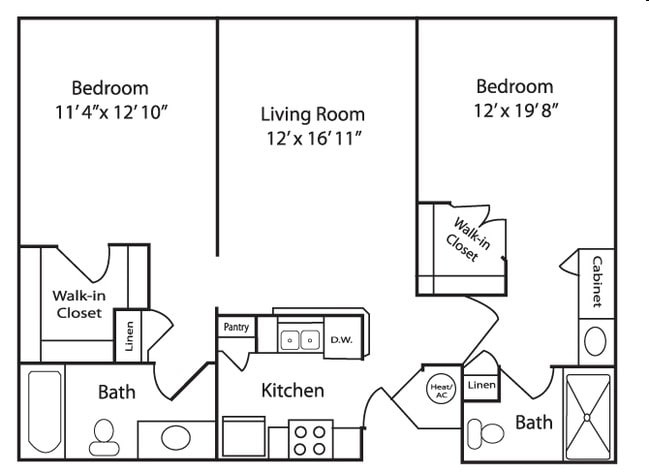 2BR/2BA - Groves at Victoria Park