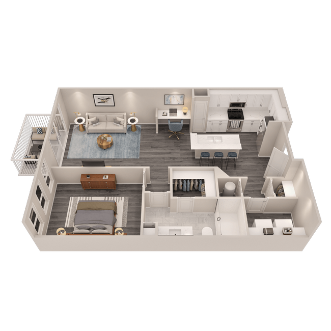 Floorplan - The Cunningham Apartments