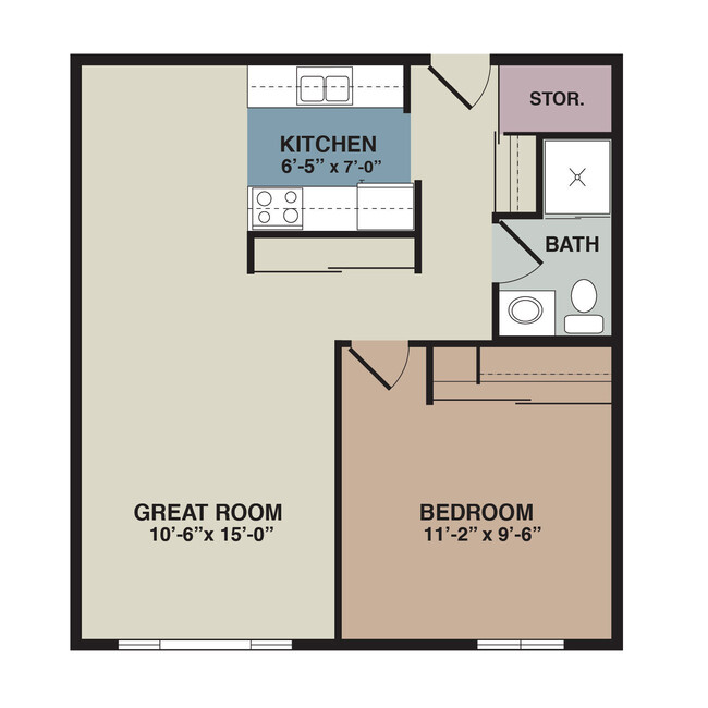 Floorplan - Rosemount Plaza Apartments