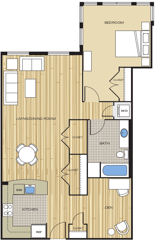 Floorplan - Clayborne Apartments