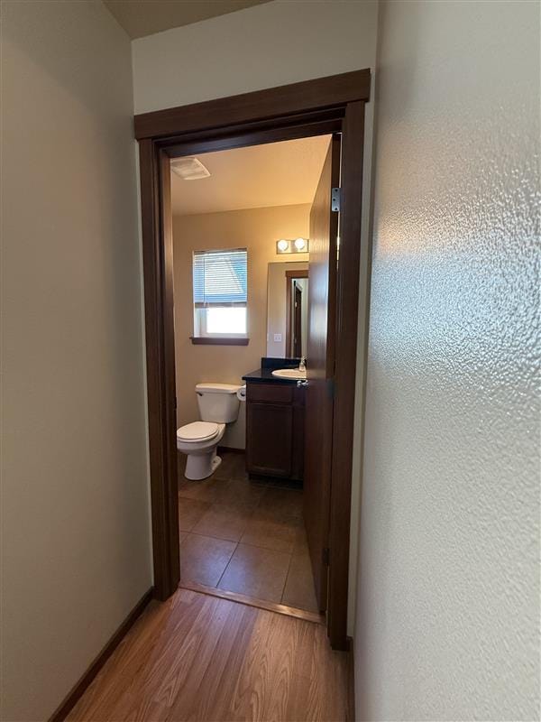 Main level bathroom off hallway - 1422 Lincoln St