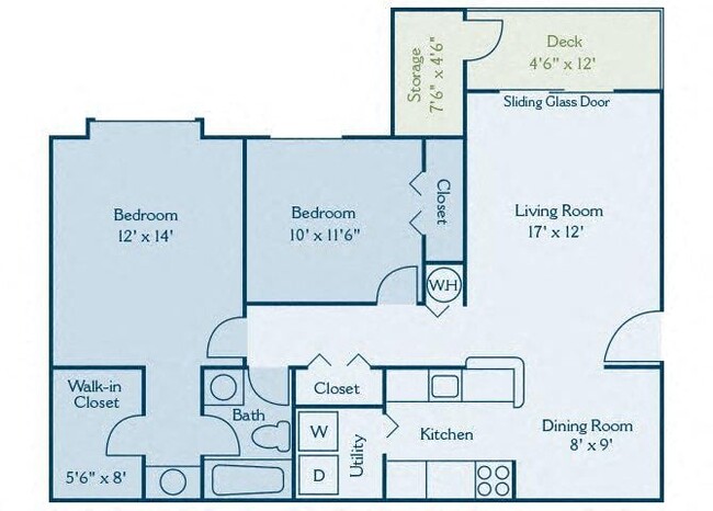 Floorplan - Kingscrest Apartments