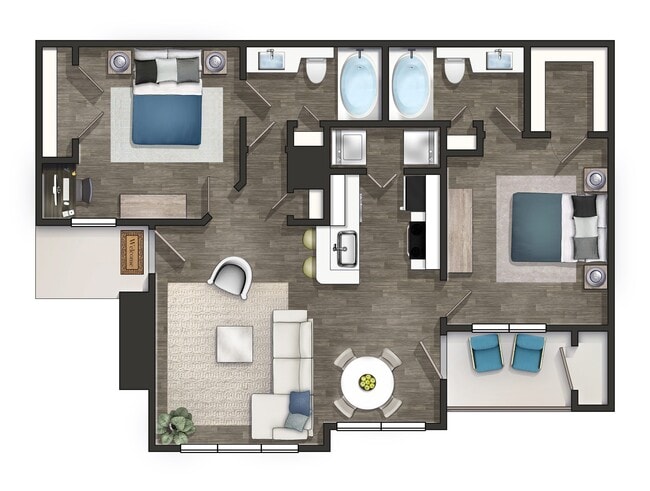 Floorplan - Briarhill Apartment Homes
