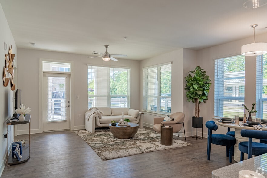 2BR, 2BA - 1,307SF - Living Room - Wakefield Station