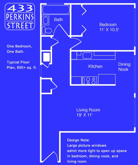 1BR/1BA - Perkins Street Apartments