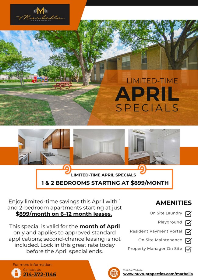 Building Photo - Marbella - 2 Bedroom 1.5 Bathroom