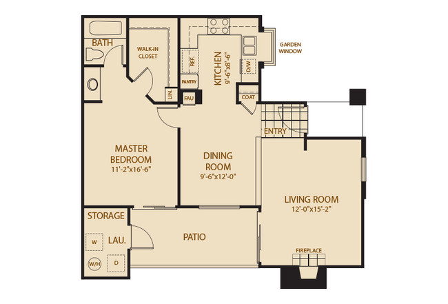 Floorplan - Ridgecrest Apartments