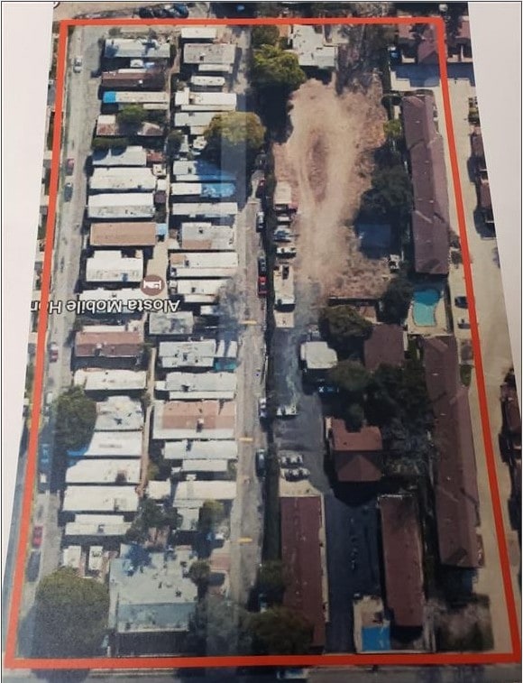 Aerial Photo - Alosta Mobile Home Park
