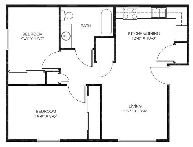 2BR/1BA - Elm Creek Apartments