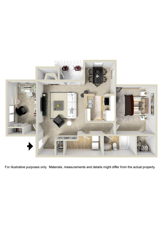 Floorplan - Runaway Bay Apartment Homes