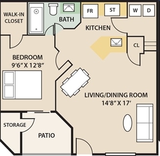 1BR/1BA - The Glades