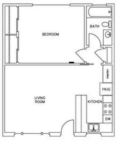 Floorplan - Enfield Court Apartments