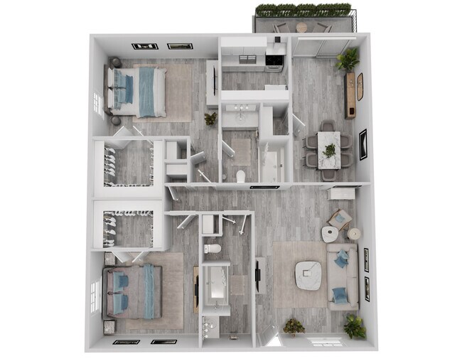 Floorplan - Azul Apartment Homes