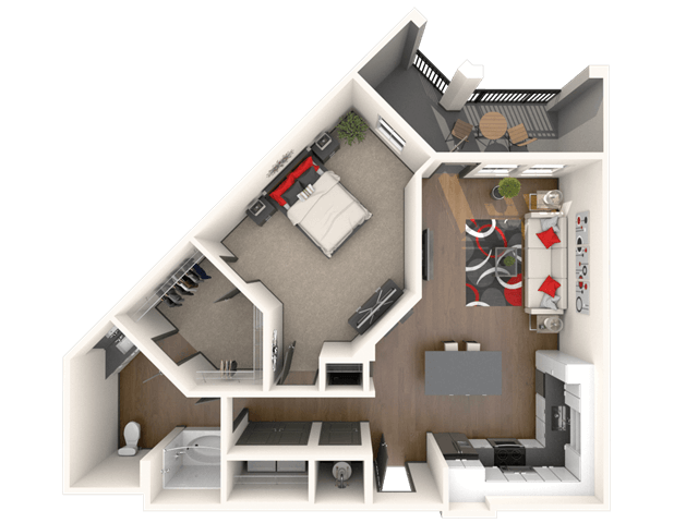 Floorplan - Bluebird Row Apartments