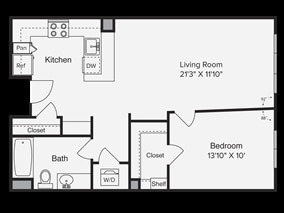 1BR/1BA - View Point