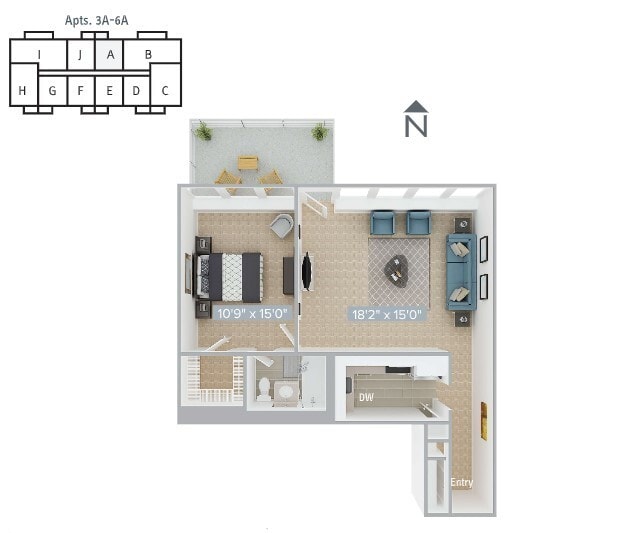 Floorplan - Avalon at Prudential Center