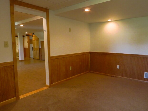 Bedroom view out to living room. - 365 Lynne Dr