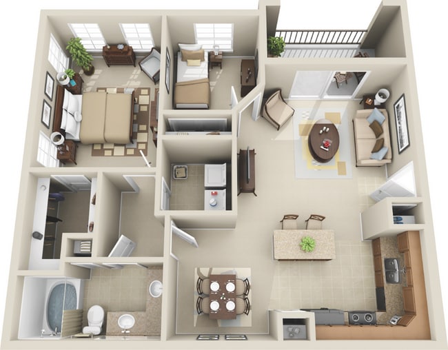 A4 Floor plan - Amalfi at Tuscan Lakes