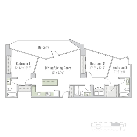 Floorplan - City Hyde Park