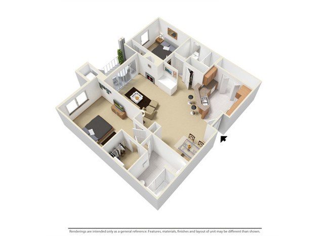 Floorplan - Creekside at Meadowbrook Apartments