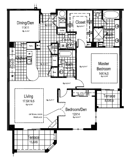 2BR/2BA - Bella Sera